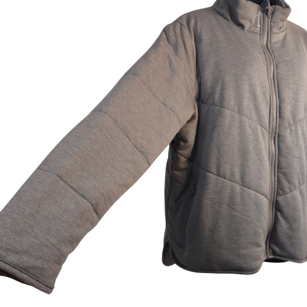 Three Dots Women's Gray Quilted Comfy Coat Jacket Size XL NWT - Picture 5 of 9